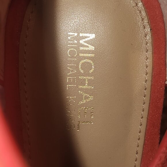 Michael Kors Sofia Platform Sandals Size 9 - Dusty Red Suede - Picture 11 of 11